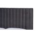 Serrano Gray Velvet Fabric Tufted Platform Bed