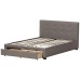 Baxton Studio Brandy Gray Fabric Platform Bed